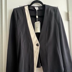 Armani Collezioni Navy with Ivory trim jacket